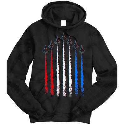 AIr Force Red White & Blue Trail Tie Dye Hoodie