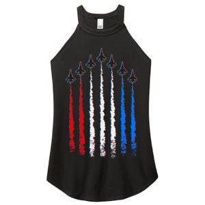 AIr Force Red White & Blue Trail Women's Perfect Tri Rocker Tank