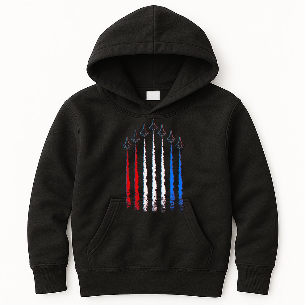 AIr Force Red White & Blue Trail Kids Hoodie