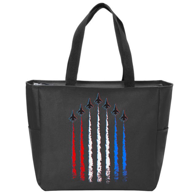 AIr Force Red White & Blue Trail Zip Tote Bag