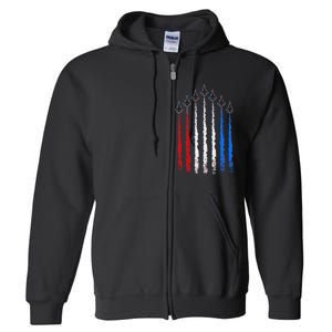 AIr Force Red White & Blue Trail Full Zip Hoodie