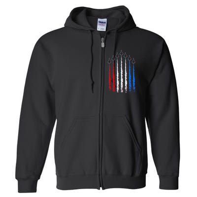 AIr Force Red White & Blue Trail Full Zip Hoodie