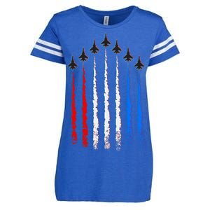 AIr Force Red White & Blue Trail Enza Ladies Jersey Football T-Shirt