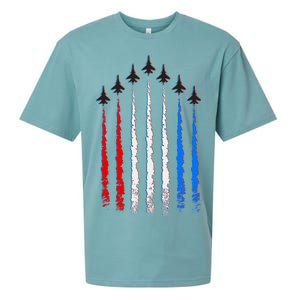 AIr Force Red White & Blue Trail Sueded Cloud Jersey T-Shirt