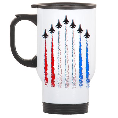 AIr Force Red White & Blue Trail Stainless Steel Travel Mug