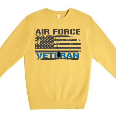 Air Force Veteran Flag Premium Crewneck Sweatshirt