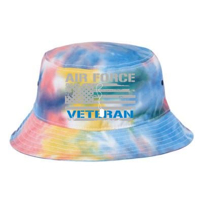 Air Force Veteran Flag Tie Dye Newport Bucket Hat