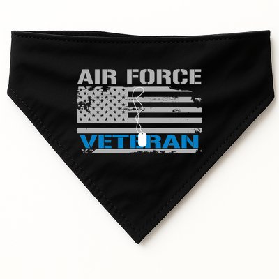 Air Force Veteran Flag USA-Made Doggie Bandana