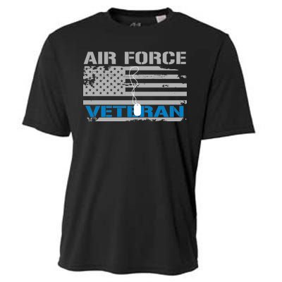 Air Force Veteran Flag Cooling Performance Crew T-Shirt