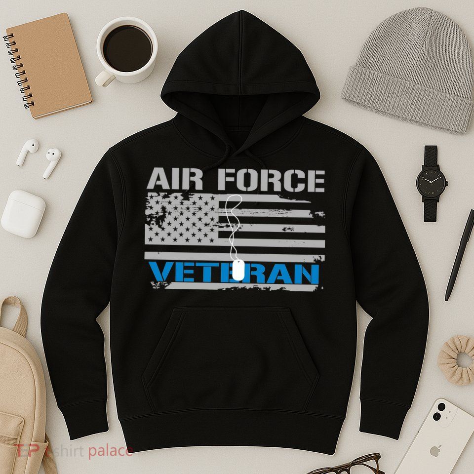 Air Force Veteran Flag Hoodie