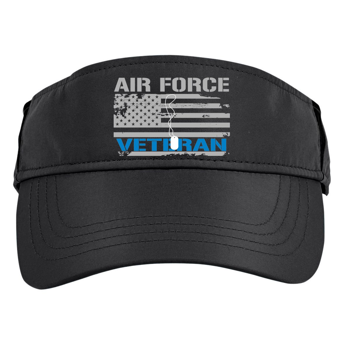 Air Force Veteran Flag Adult Drive Performance Visor