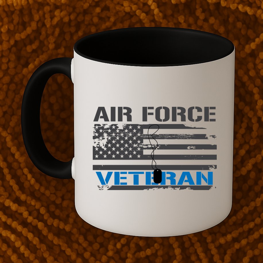 Air Force Veteran Flag Mug