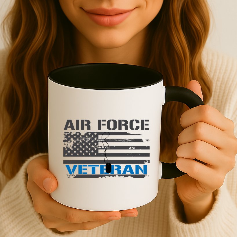 Air Force Veteran Flag Mug
