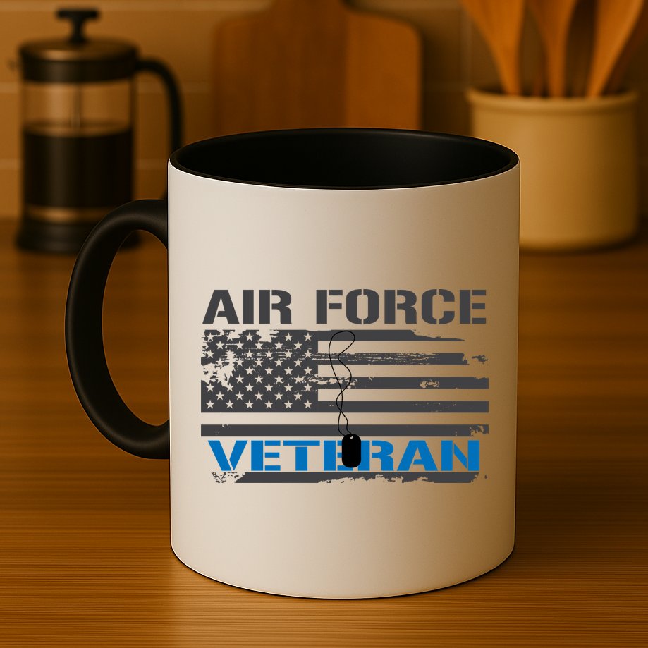 Air Force Veteran Flag Mug