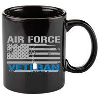 Air Force Veteran Flag 11oz C Handle Ceramic Mug
