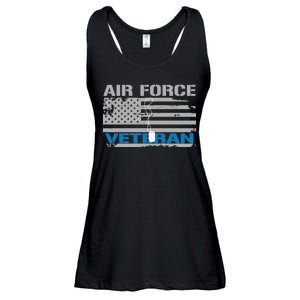 Air Force Veteran Flag Ladies Essential Flowy Tank