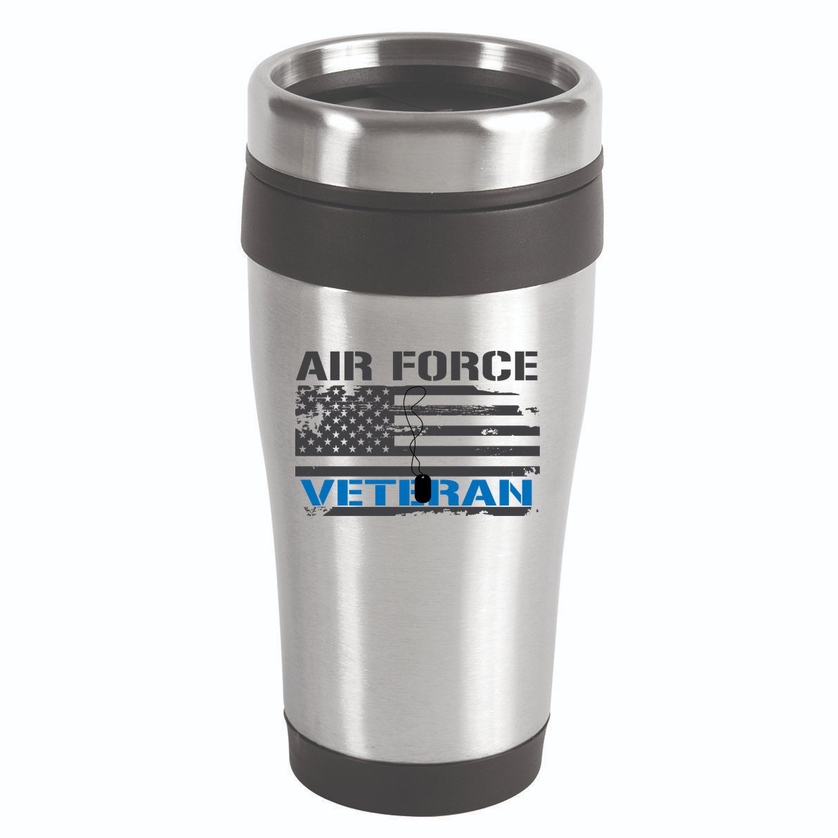Air Force Veteran Flag 16oz Travel Tumbler