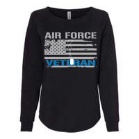 Air Force Veteran Flag Womens California Wash Sweatshirt