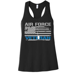 Air Force Veteran Flag Women's Racerback Tank