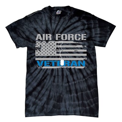 Air Force Veteran Flag Tie-Dye T-Shirt
