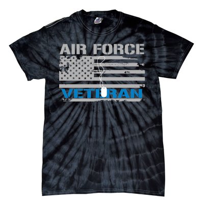 Air Force Veteran Flag Tie-Dye T-Shirt