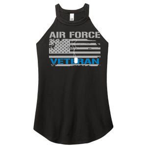 Air Force Veteran Flag Women's Perfect Tri Rocker Tank