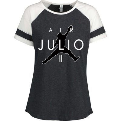 Air Julio Football Atlanta Fan Enza Ladies Jersey Colorblock Tee