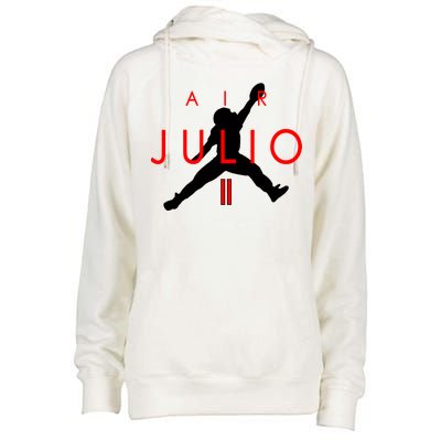 Air Julio Football Atlanta Fan Womens Funnel Neck Pullover Hood