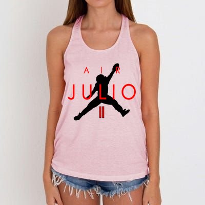 Air Julio Football Atlanta Fan Women's Knotted Racerback Tank