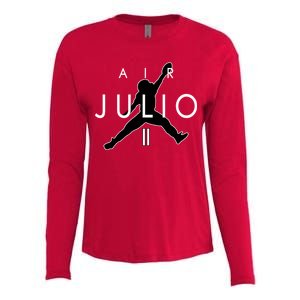 Air Julio Football Atlanta Fan Womens Cotton Relaxed Long Sleeve T-Shirt