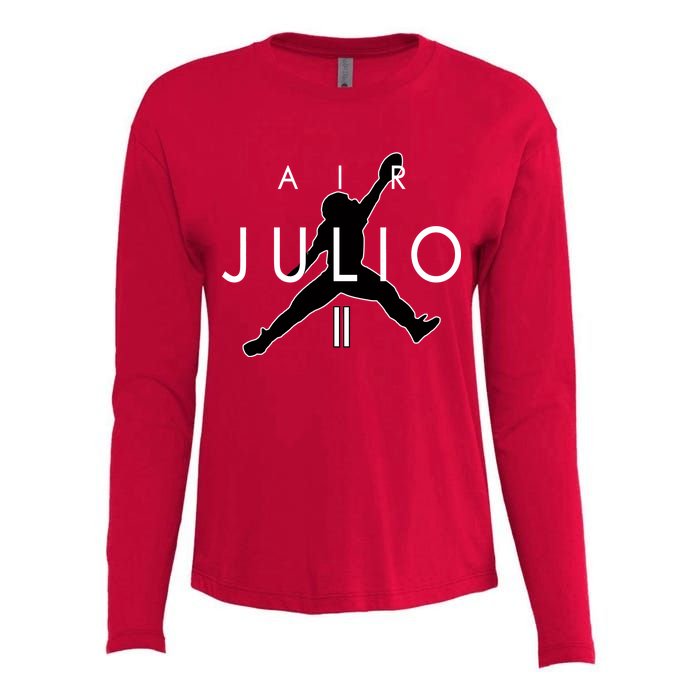 Air Julio Football Atlanta Fan Womens Cotton Relaxed Long Sleeve T-Shirt