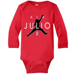 Air Julio Football Atlanta Fan Baby Long Sleeve Bodysuit