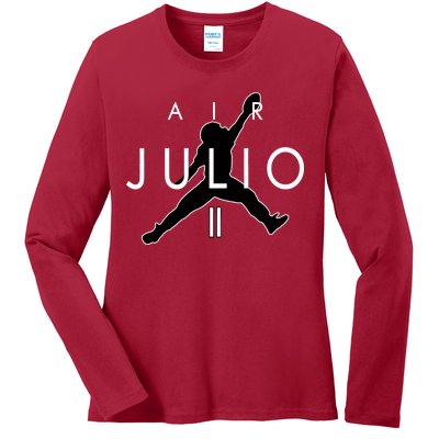 Air Julio Football Atlanta Fan Ladies Long Sleeve Shirt