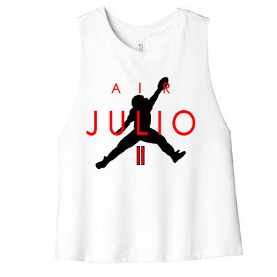 Air Julio Football Atlanta Fan Women's Racerback Cropped Tank