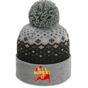 Air Messi No 10 Spain Soccer Futbol The Baniff Cuffed Pom Beanie