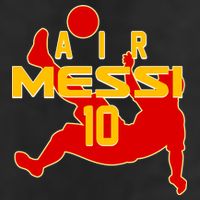 Air Messi No 10 Spain Soccer Futbol 7 Panel Mesh Trucker Snapback Hat