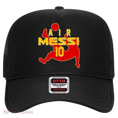 Air Messi No 10 Spain Soccer Futbol High Crown Mesh Back Trucker Hat