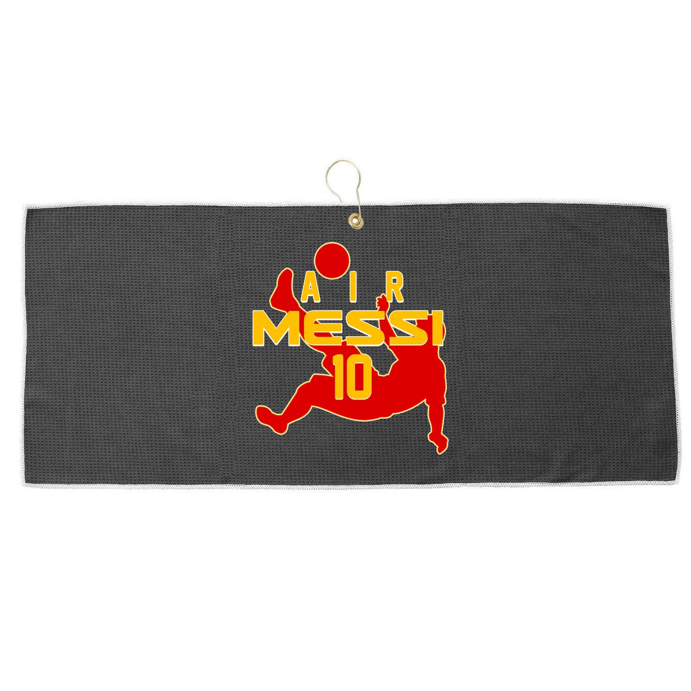 Air Messi No 10 Spain Soccer Futbol Large Microfiber Waffle Golf Towel