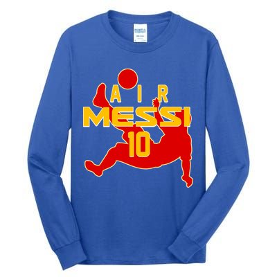 Air Messi No 10 Spain Soccer Futbol Tall Long Sleeve T-Shirt