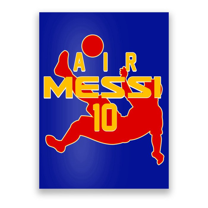 Air Messi No 10 Spain Soccer Futbol Poster