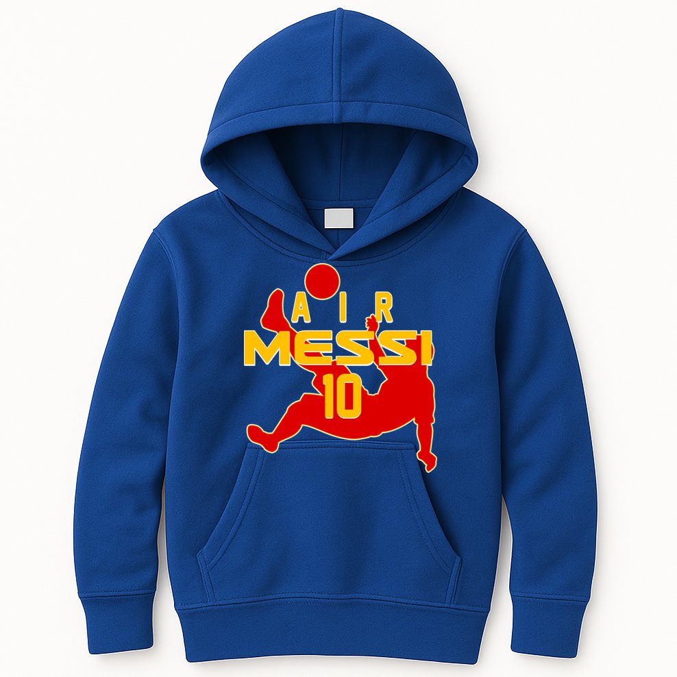 Air Messi No 10 Spain Soccer Futbol Kids Hoodie