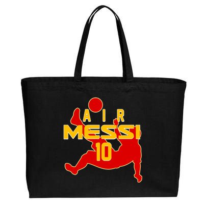 Air Messi No 10 Spain Soccer Futbol Cotton Canvas Jumbo Tote