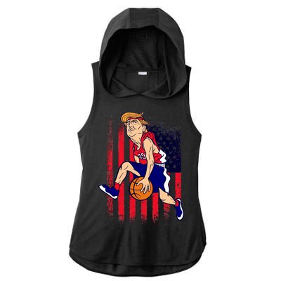 Air Trump Ladies PosiCharge Tri-Blend Wicking Draft Hoodie Tank