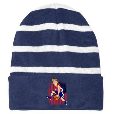 Air Trump Striped Beanie with Solid Band