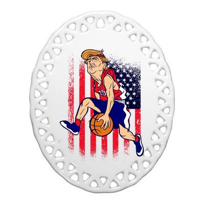 Air Trump Ceramic Oval Ornament