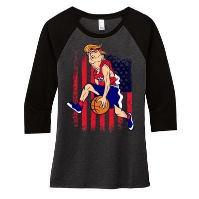 Air Trump Women's Tri-Blend 3/4-Sleeve Raglan Shirt