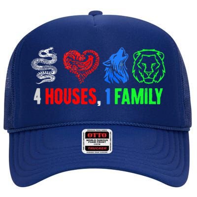 Altruismo IsibindiAmistad Reveur Rca 4 Houses 1 Family High Crown Mesh Back Trucker Hat