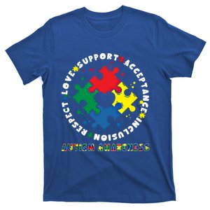 Acceptance Inclusion Respect Love Support Autism Awareness Gift T-Shirt