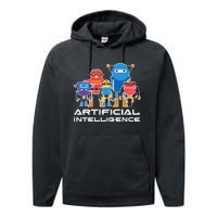 Artificial Intelligence Robots Computer Science AI Performance Fleece Hoodie