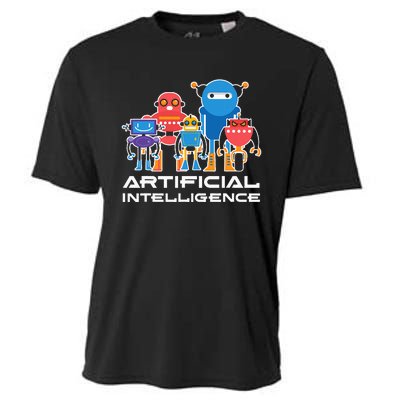 Artificial Intelligence Robots Computer Science AI Cooling Performance Crew T-Shirt